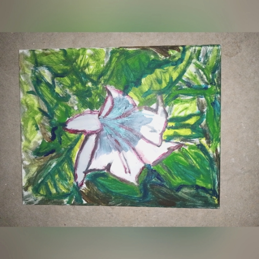 Painting in Acrylic of Flower